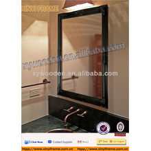 Depreciate honourable wooden mirror frame bathroom mirror